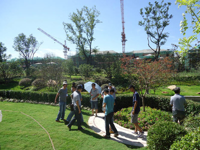 集團(tuán)工程事業(yè)中心組織項(xiàng)目經(jīng)理觀摩優(yōu)秀人居景觀綠化項(xiàng)目